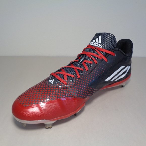 Adidas Size 13 M ADIZERO Black Red Baseball Cleats New Men\'s Shoes main image 10